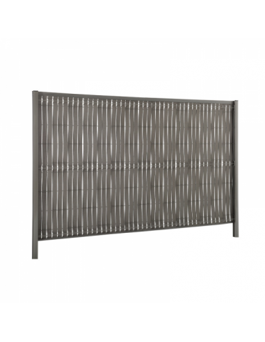 Kit lamas PVC Trenzado - Gris cuarzo - 2,50m - con panel