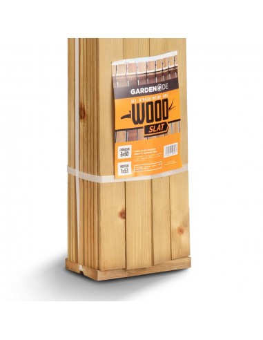 Kit lamas de madera para panel de ocultación - 2,50 m
