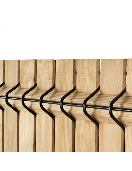 Detalle Kit lamas de madera para panel de ocultación