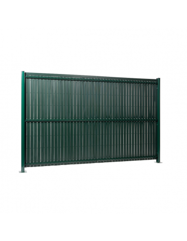 PACK valla con ocultación de PVC ANTRACITA - 2,0m
