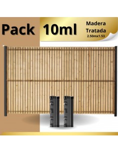 PACK VALLAS HERCULES Y MADERA TRATADA METROS LINEALES