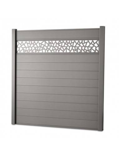 Panel lama decorativa de aluminio - Gris cuarzo