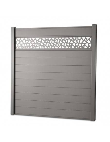 Panel lama decorativa de aluminio - Gris cuarzo